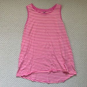 Pink Striped Tank Top